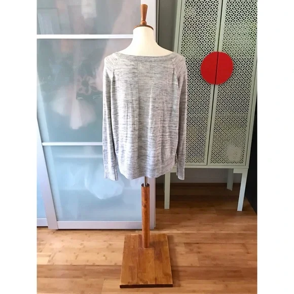 Lou & Grey Marled Pullover Sweater in Light Grey - Picture 2 of 5